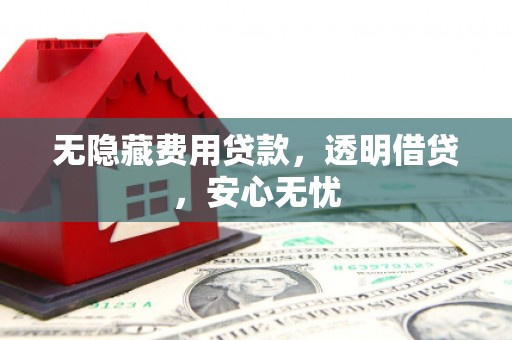 洪梅无隐藏费用贷款，透明借贷，安心无忧