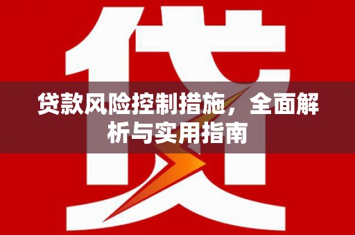 洪梅贷款风险控制措施，全面解析与实用指南