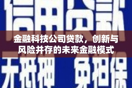 洪梅金融科技公司贷款，创新与风险并存的未来金融模式