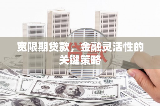 洪梅宽限期贷款，金融灵活性的关键策略