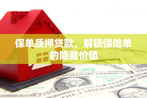 洪梅保单质押贷款，解锁保险单的隐藏价值
