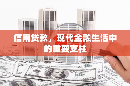 洪梅信用贷款，现代金融生活中的重要支柱