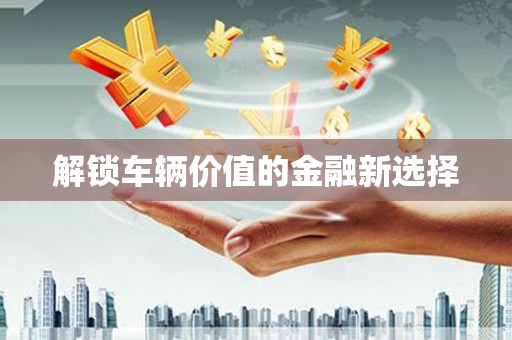洪梅解锁车辆价值的金融新选择