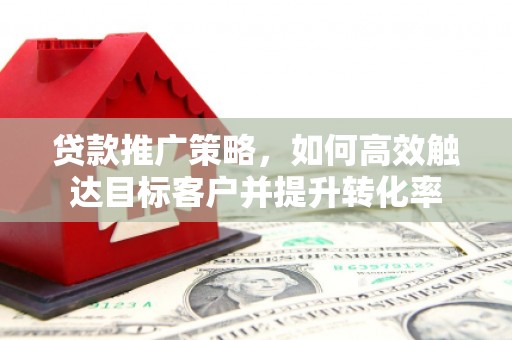 洪梅贷款推广策略，如何高效触达目标客户并提升转化率