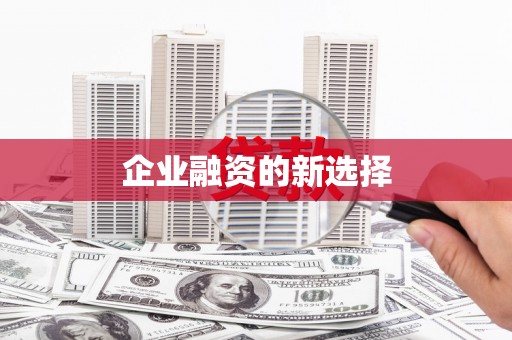 洪梅企业融资的新选择