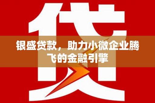 洪梅银盛贷款，助力小微企业腾飞的金融引擎