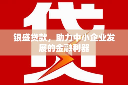 洪梅银盛贷款，助力中小企业发展的金融利器