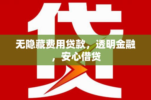 洪梅无隐藏费用贷款，透明金融，安心借贷