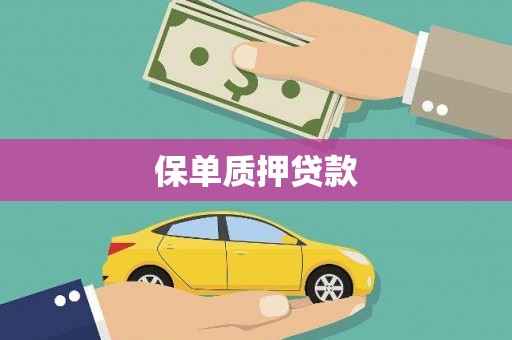 洪梅保单质押贷款