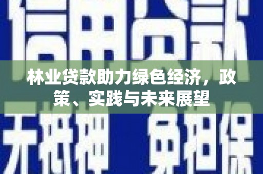 洪梅林业贷款助力绿色经济，政策、实践与未来展望