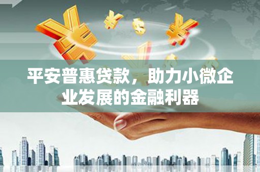 洪梅平安普惠贷款，助力小微企业发展的金融利器