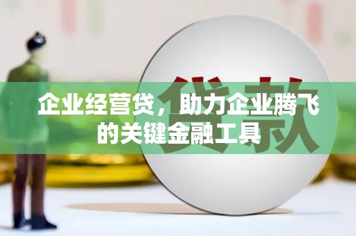 洪梅企业经营贷，助力企业腾飞的关键金融工具
