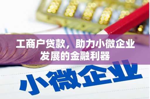 洪梅工商户贷款，助力小微企业发展的金融利器