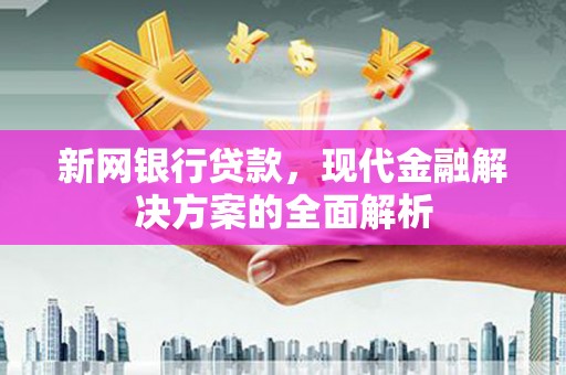 洪梅新网银行贷款，现代金融解决方案的全面解析