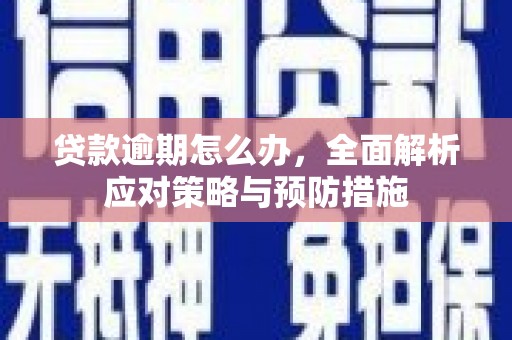 洪梅贷款逾期怎么办，全面解析应对策略与预防措施