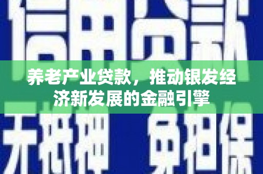 洪梅养老产业贷款，推动银发经济新发展的金融引擎