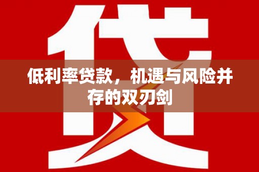 洪梅低利率贷款，机遇与风险并存的双刃剑