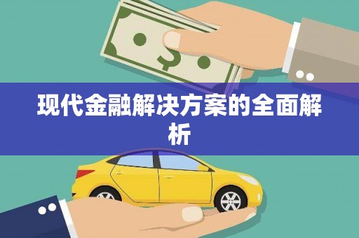 洪梅现代金融解决方案的全面解析