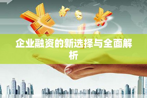 洪梅企业融资的新选择与全面解析